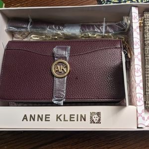 Anne Klein clutch and wallet